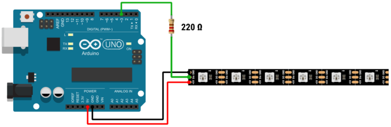 How To Control WS2812B Addressable RGB LEDs Using Arduino