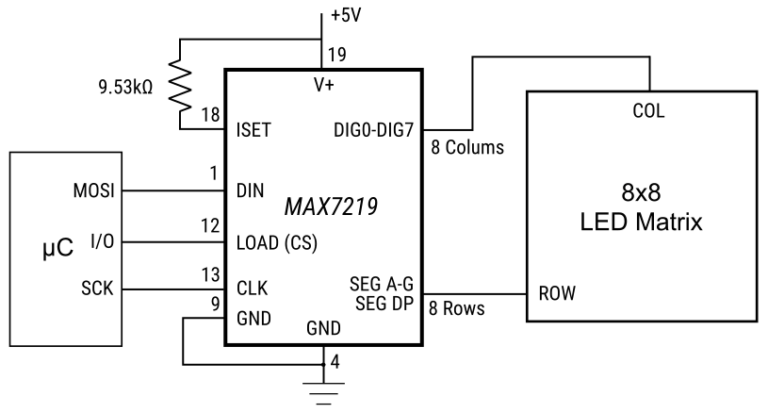 Max7219 Led Matrix Display With Arduino Tutorial Circuit Geeks 4104