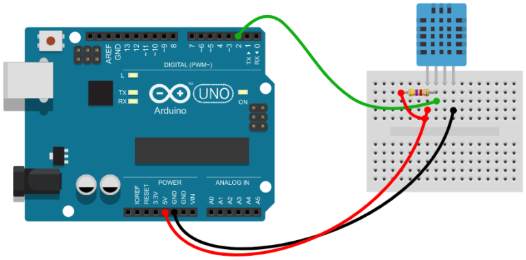 DHT11 & DHT22 Humidity and Temperature Sensor with Arduino - Circuit Geeks