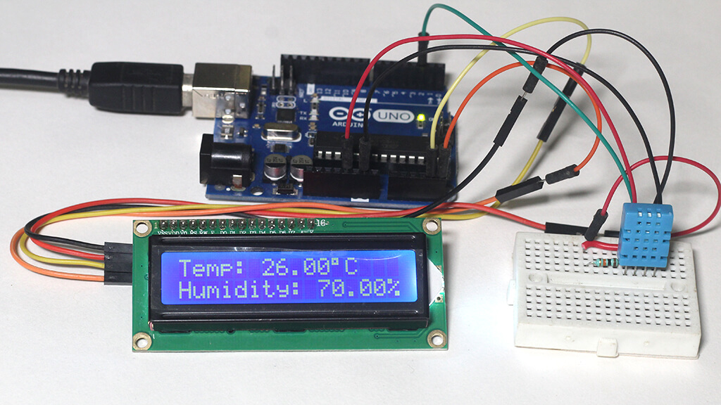 Arduino Tutorial 25- Portable Temperature and Humidity Sensor with DHT11 