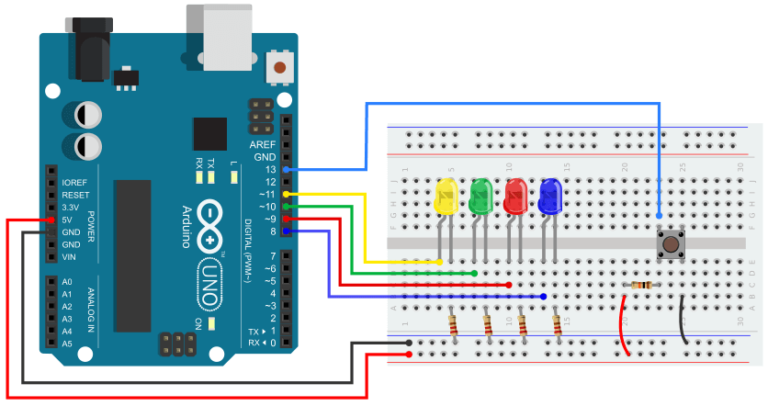 Arduino Buttons And LEDs | Push Button Tutorial - Circuit Geeks