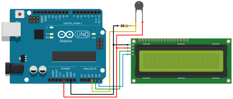 Make an Arduino Temperature Sensor using Thermistor - Circuit Geeks